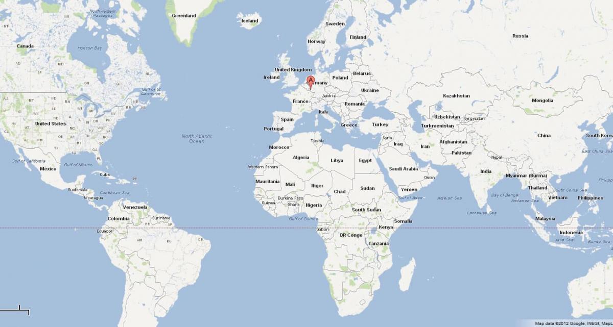 Lokalizacja Luksemburg na mapie świata