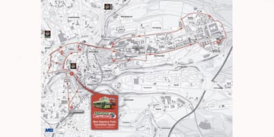 Mapa hop-hop-off Luksemburg