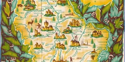 Mapa Luksemburga zabytki